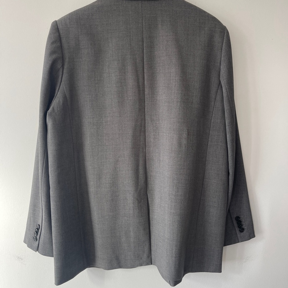 Aritzia Wilfred Francis Oversized Wool Blazer Grey Size L - Picture 3 of 12